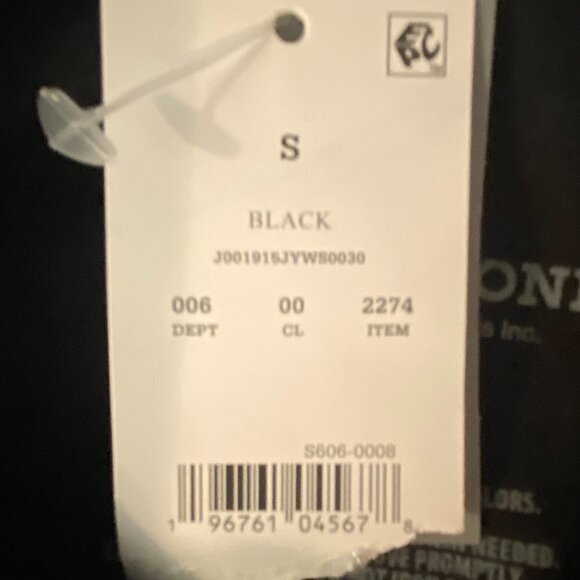 NWT Women's Yellowstone Black/Yellow Sweatshirt - Size Small - Picture 6 of 6